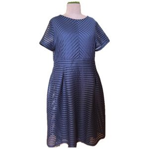 boohoo Plus A-Line Navy Dress Size 22